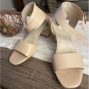 Cole Haan Beige medium heel sandals.  Never worn - size 9